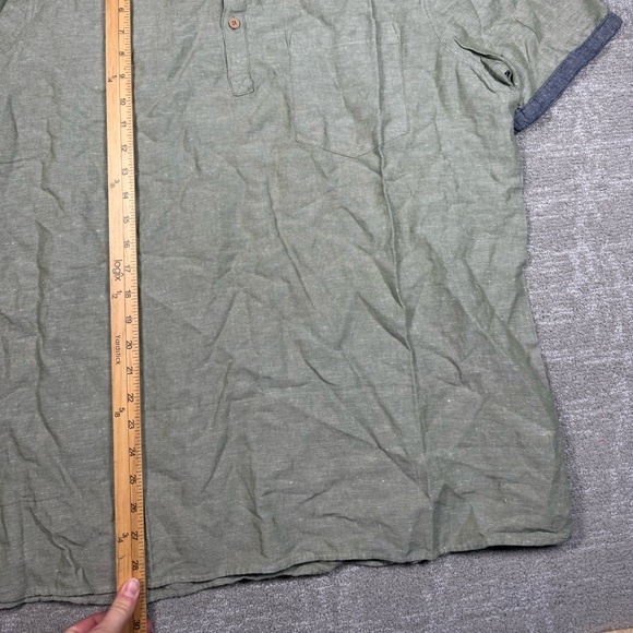 LCW Casual Cotton Line Blend Casual Pop Over Shirt Men Size XXL - Picture 6 of 7